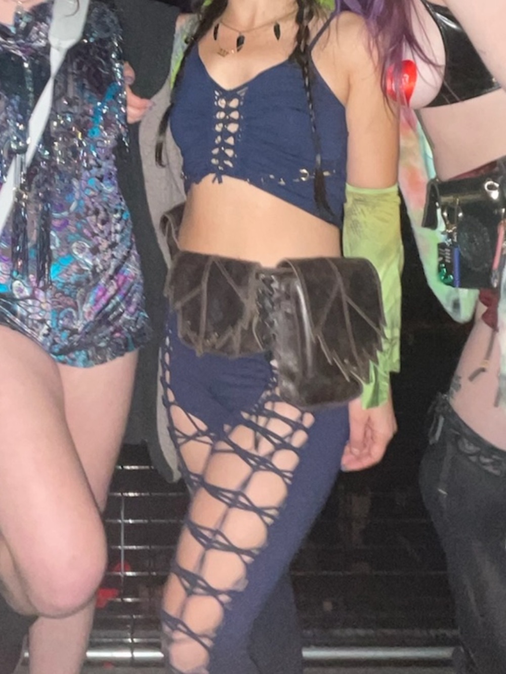 Festival outfit Braided Crop Top & Pant Set